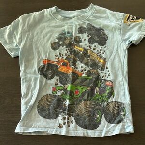 Monster Jam Kids Short Sleeve Tee - Light Blue